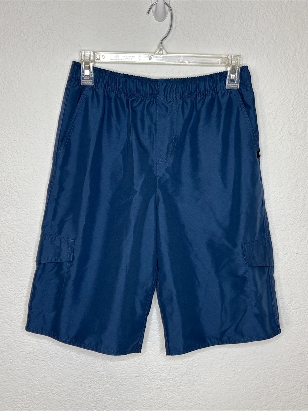 Quiksilver Boys Shorts Steel Blue Elastic Waist Cargo